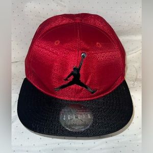 Youth red Jordan SnapBack hat
